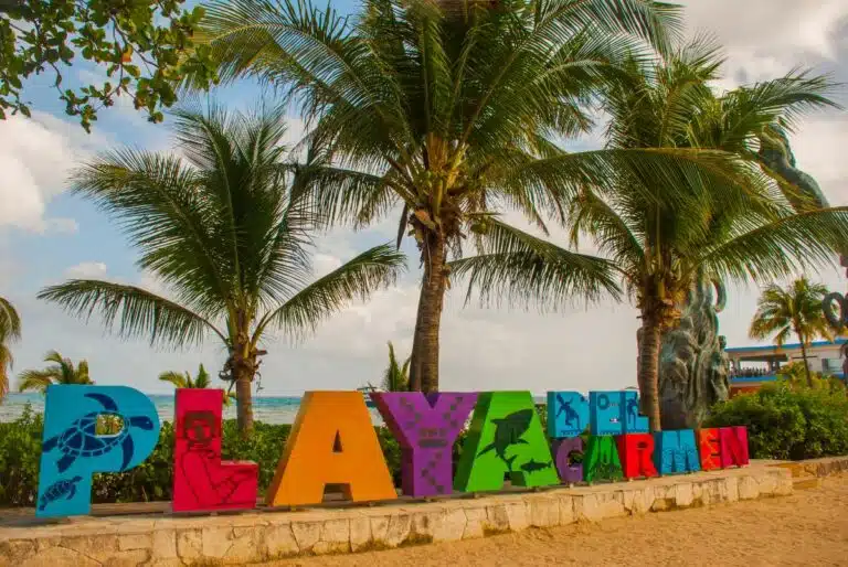 A Sign On A Beach