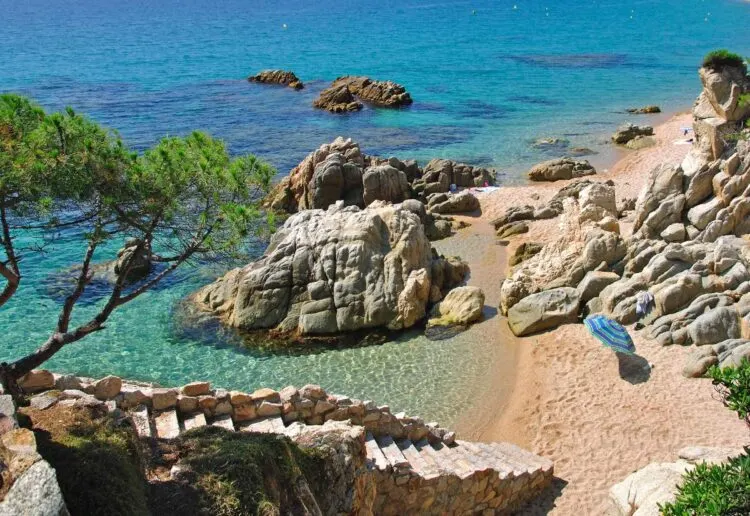 Idyllic Place At Costa Brava Coast Near Tossa De Marmediterranean Seaspain