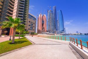 Hoe kom je van Sharjah naar Abu Dhabi, Verenigde Arabische Emiraten?