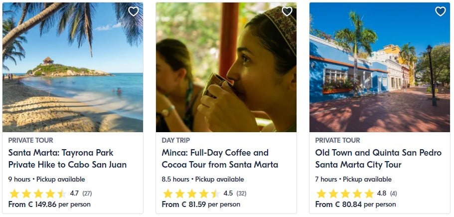 Best Tours In Santa Marta